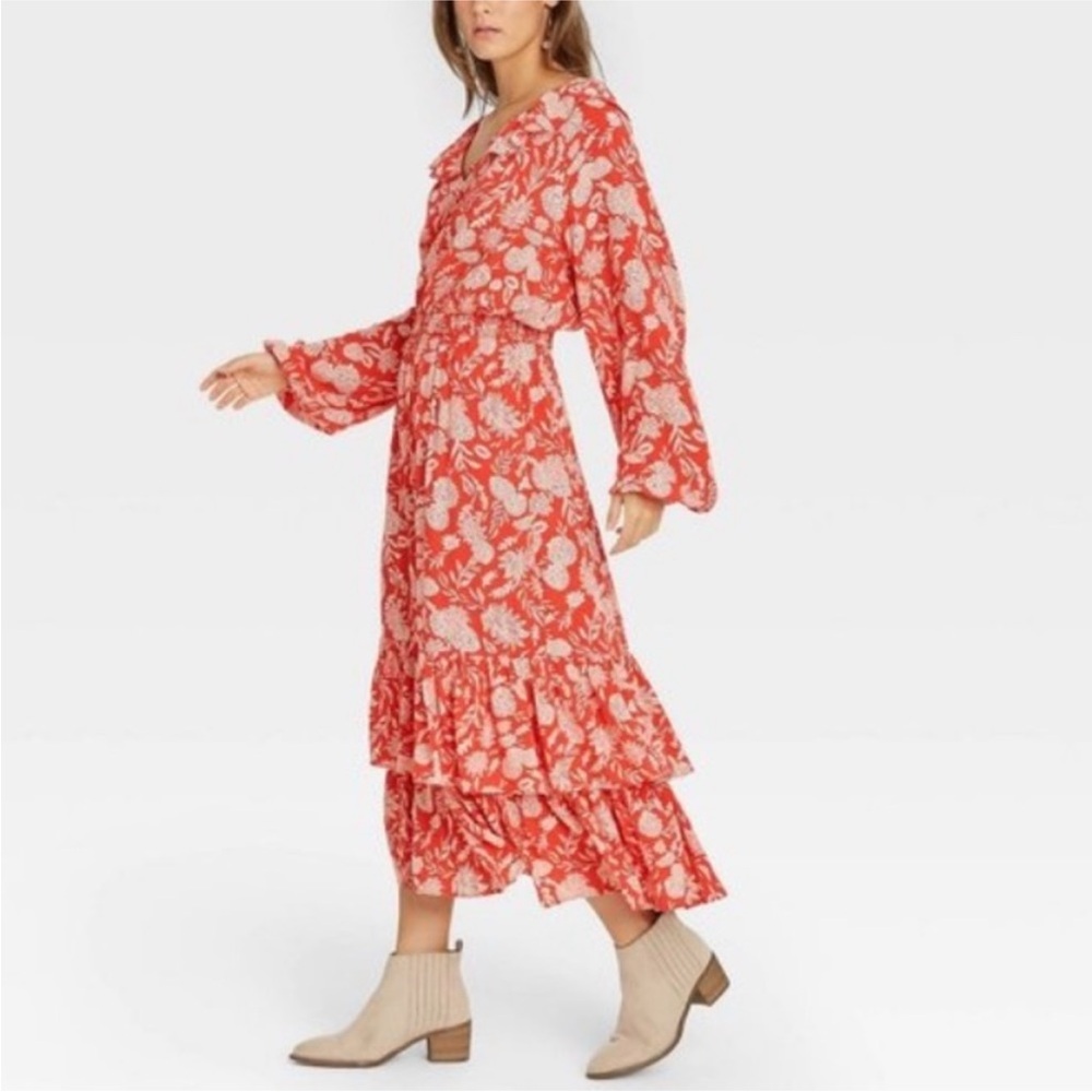 NWT Universal Thread Balloon Ruffle
Collar Dress … - image 11